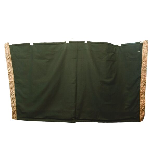 Auberge Dey Deux French Scenic Tapestry Wall Hanging F. De Villeneuve 73" X 40" - Picture 2 of 7